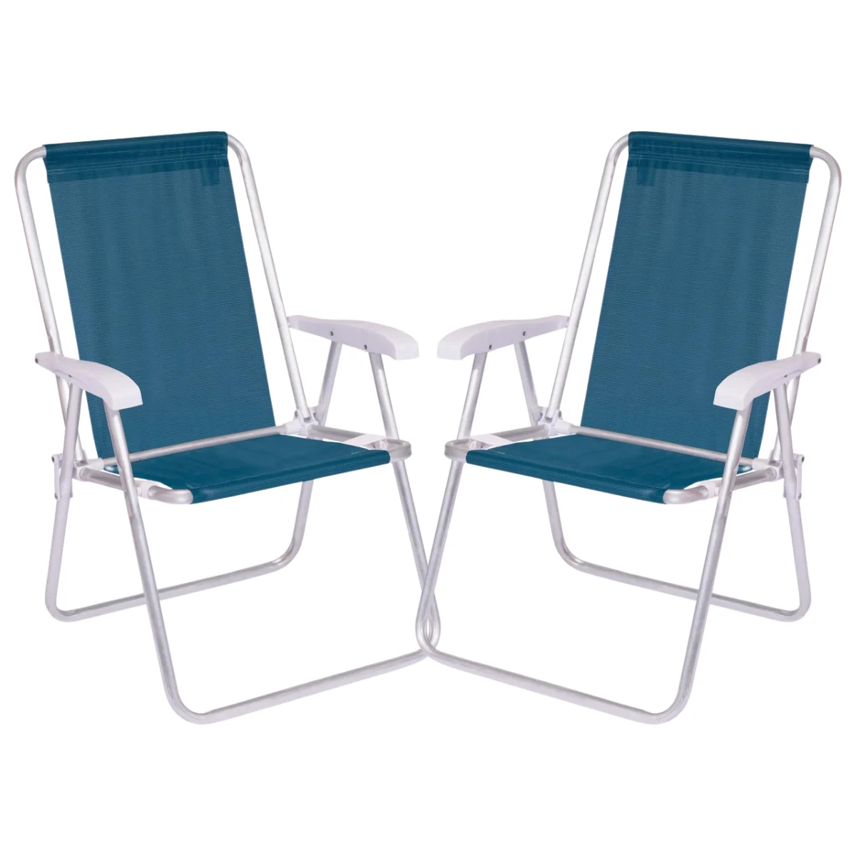 Kit 1 Caixa Térmica 34L + 2 Cadeiras de Alumínio. - Imagem 2