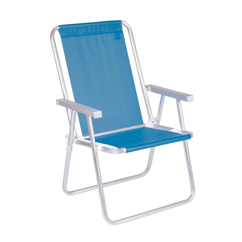 Cadeira Alta Conforto Total Alumínio Sannet - Azul - Loja Mor - Artigos para sua casa! - Imagem 5