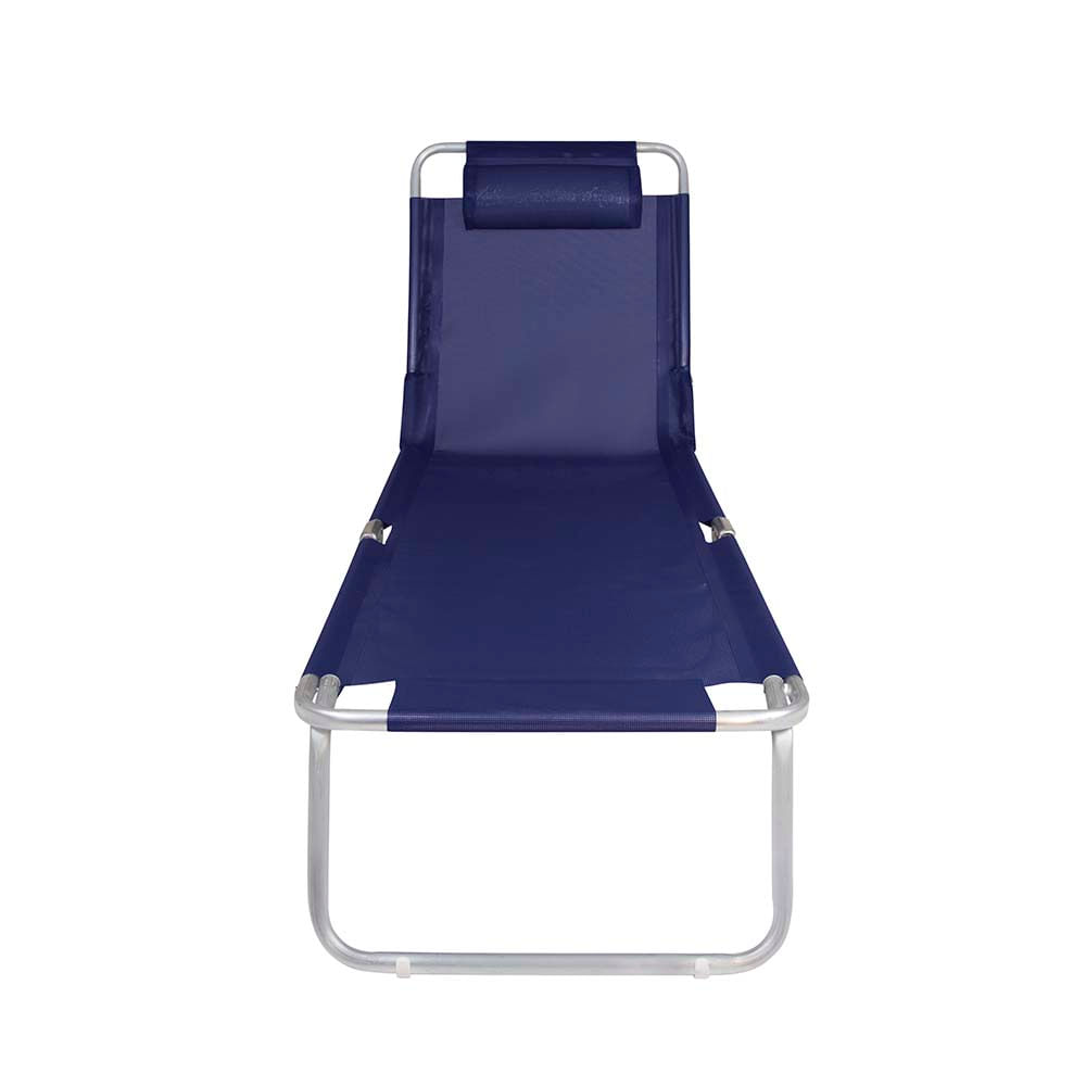Cadeira Espreguiçadeira Alumínio Mor Azul Marinho - Loja Mor - Artigos para sua casa! - Imagem 2