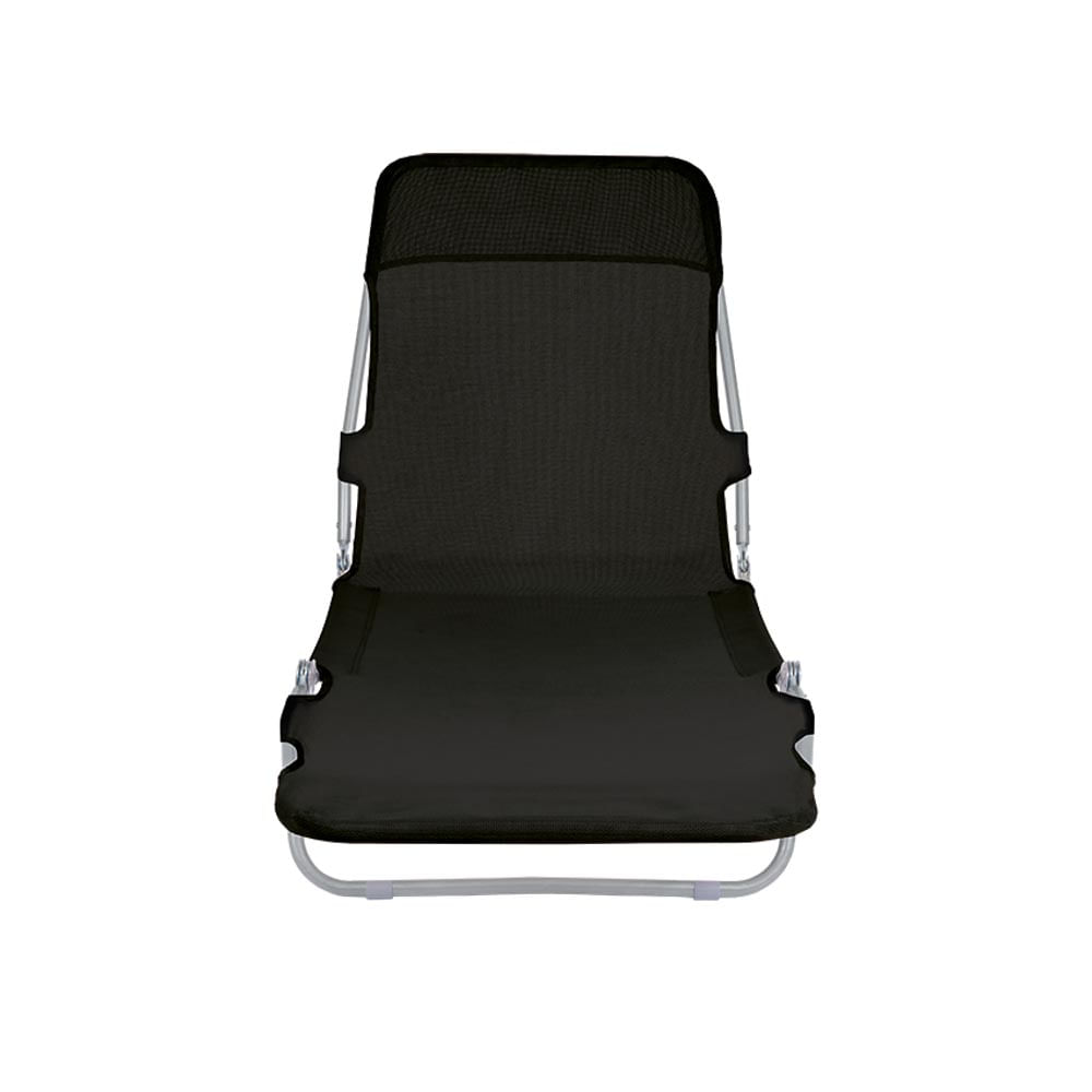 Cadeira Espreguiçadeira Textiline - Preto - Loja Mor - Artigos para sua casa! - Imagem 2