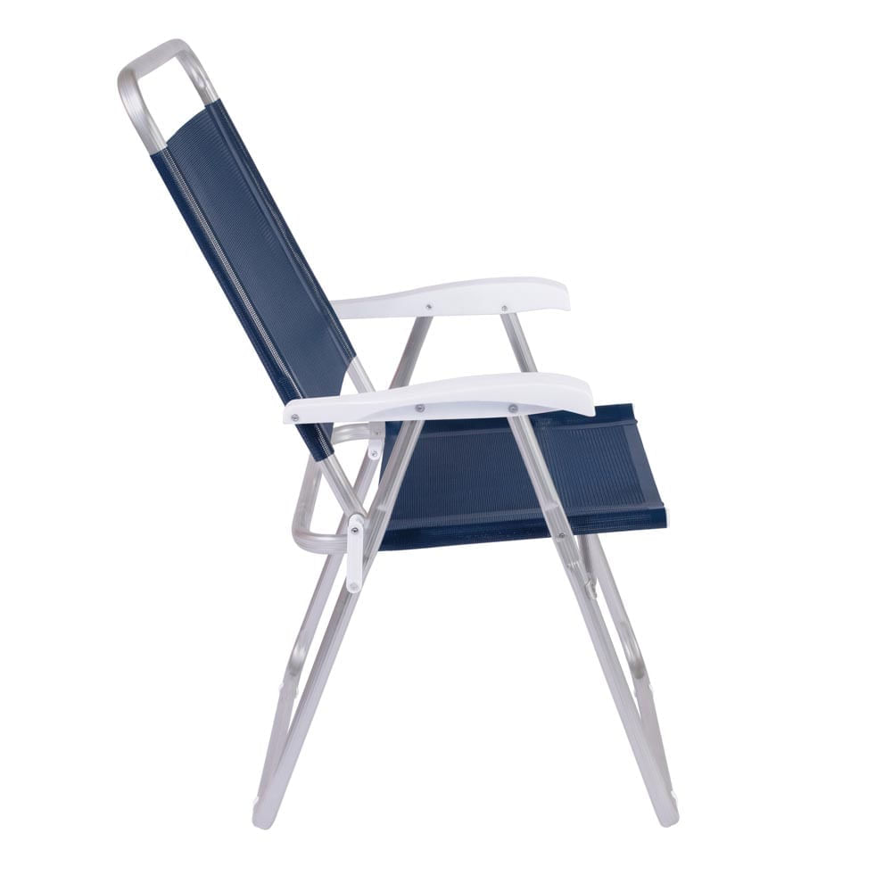 Cadeira Master Plus Alumínio Azul - Loja Mor - Artigos para sua casa! - Imagem 3