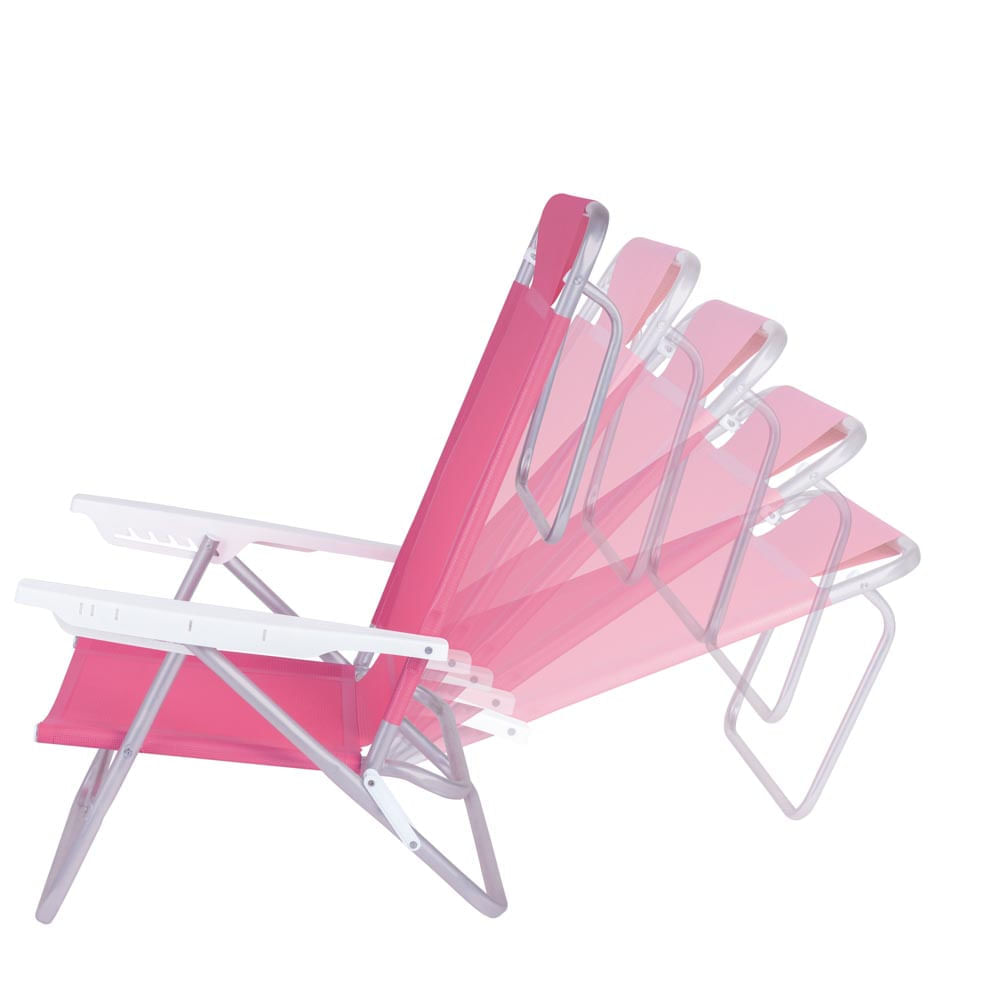 Cadeira Reclinável Summer Fashion Pink - Loja Mor - Artigos para sua casa! - Imagem 3