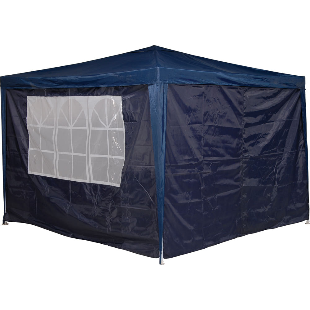 Conjunto Parede para Gazebo Oxford Azul 3m x 3m - Loja Mor - Artigos para sua casa! - Imagem 3