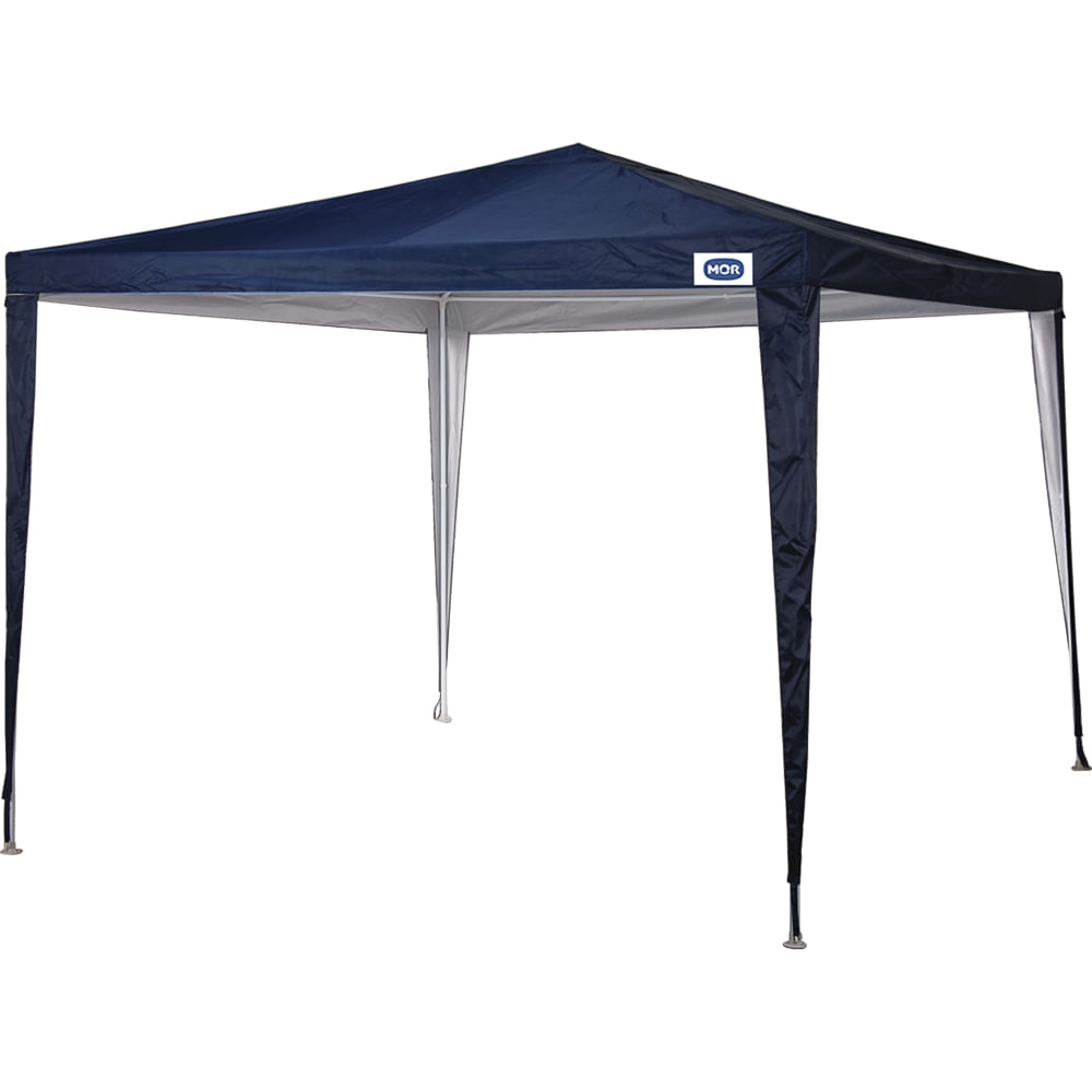 Gazebo 3m x 3m Poliester Oxford Azul com Silvercoating - Loja Mor - Artigos para sua casa! - Imagem 2