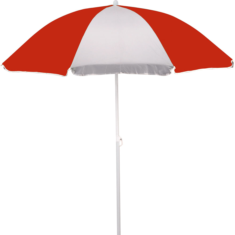 Guarda-Sol 1,80m Vermelho e Prata - Loja Mor - Artigos para sua casa! - Imagem 2