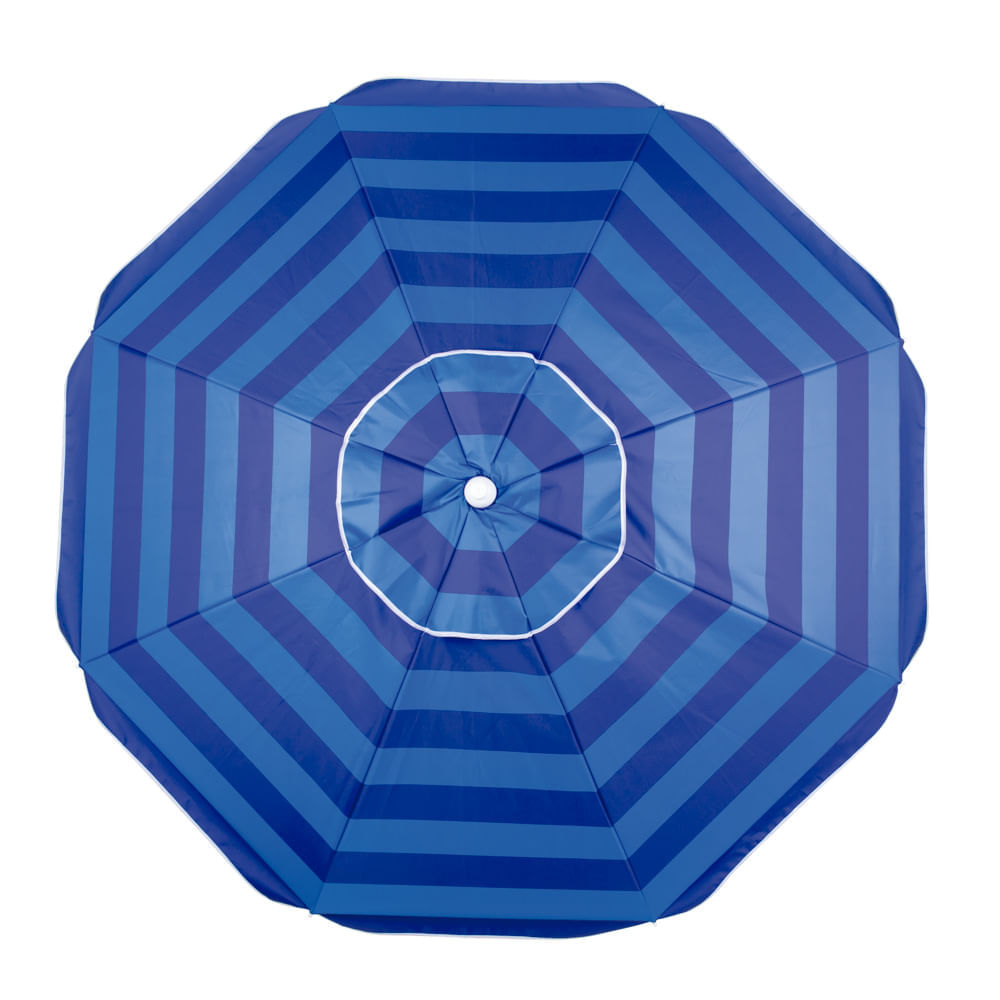 Guarda-Sol Ø2,00m Alumínio com Silver Coating Azul - Loja Mor - Artigos para sua casa!