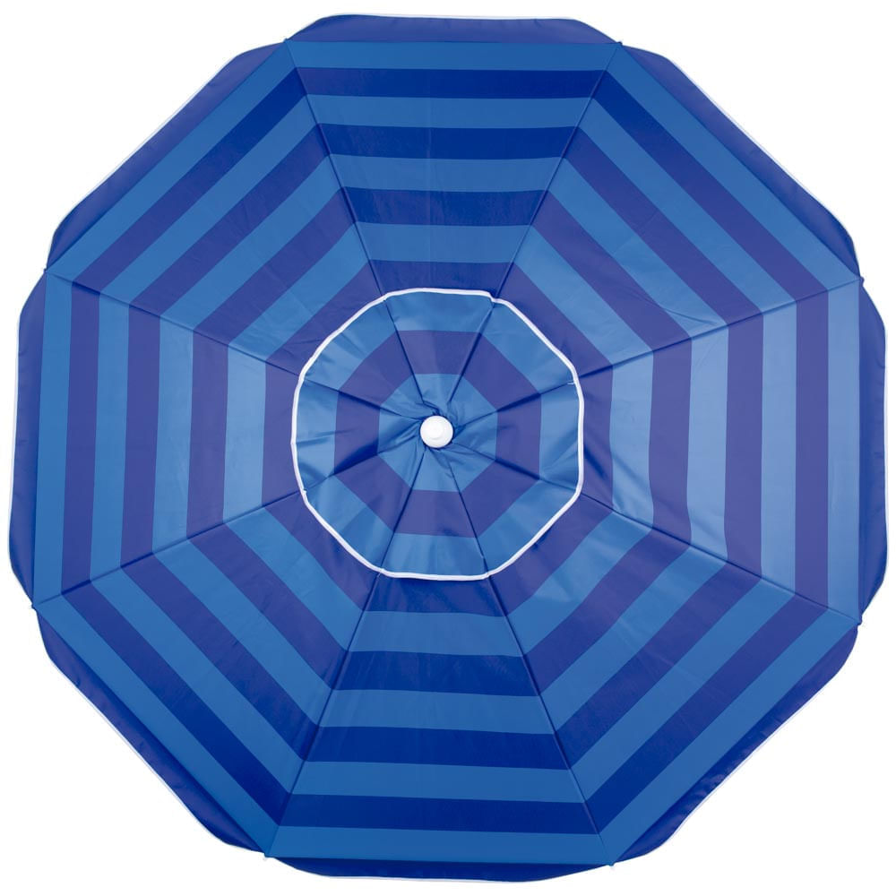 Guarda-Sol 2,40m Alumínio Azul - Loja Mor - Artigos para sua casa!