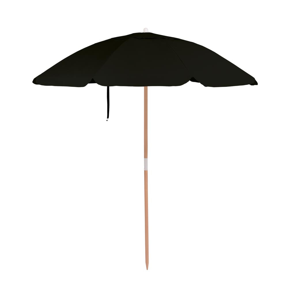 Guarda-Sol Bagum Madeira 2,00m - Preto - Loja Mor - Artigos para sua casa! - Imagem 2